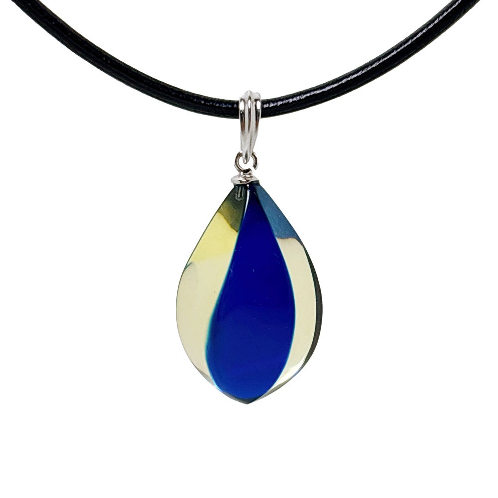 琥珀 ネックレス ツートンカラー サファイヤブルーアンバー | INVERNO